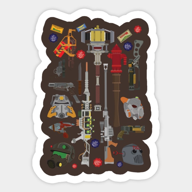 Weapons of the Waste Sticker by ToriSipes